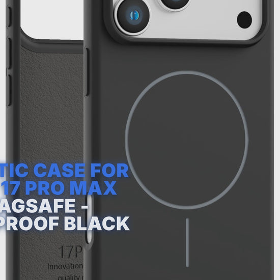 Magnetic Case for iPhone 17 Pro Max - For MagSafe - Shockproof Black Case Cover FoneFunShop