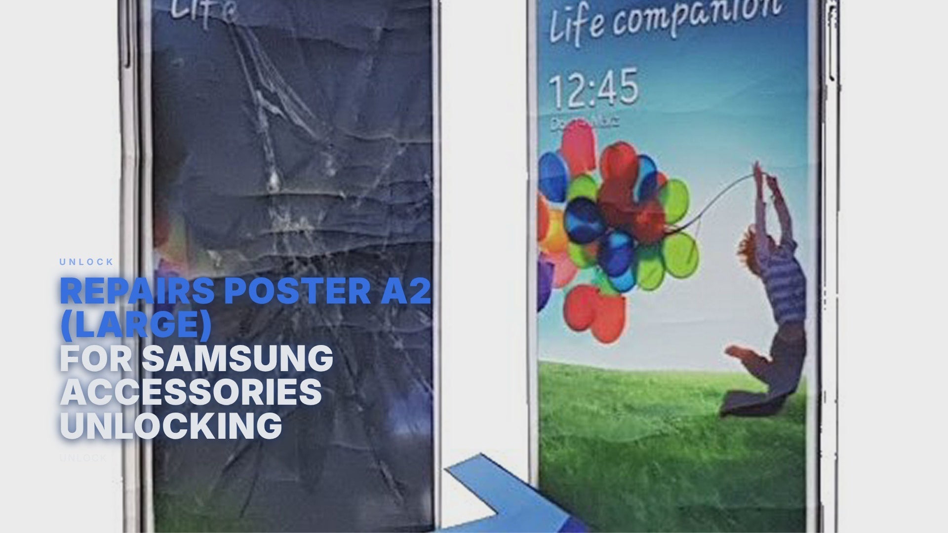 Repairs Poster A2 (LARGE) For Samsung Accessories Unlocking Unlock FoneFunShop