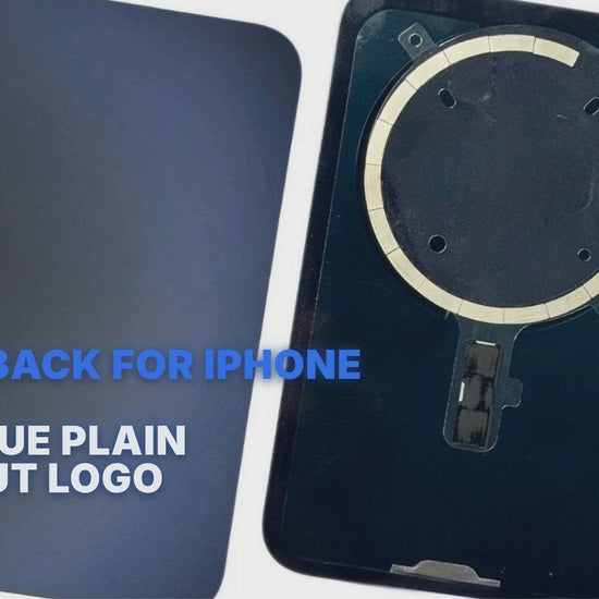 Glass Back For iPhone 17 Pro Max Blue Plain Without Logo Rear Glass FoneFunShop