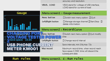 Charging Port Voltage Tester POWER Z USB Phone Current Meter KM001 Charging Port FoneFunShop