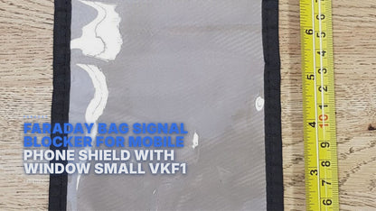 Faraday Bag Signal Blocker For Mobile Phone Shield With Window Small VKF1 Faraday FoneFunShop