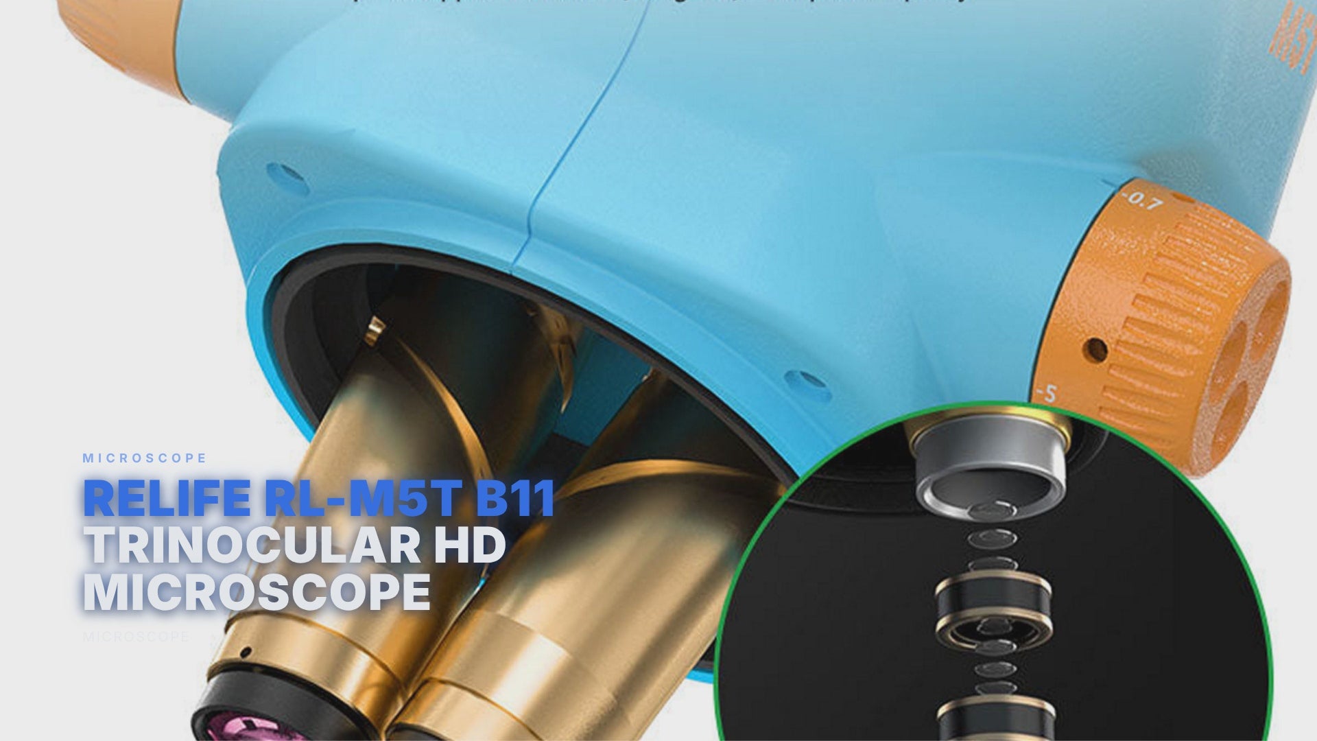 Relife RL-M5T B11 Trinocular HD Microscope Microscope FoneFunShop