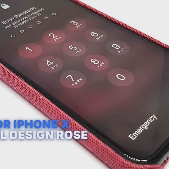 Case For iPhone X Flannel Design Rose Case Cover FoneFunShop
