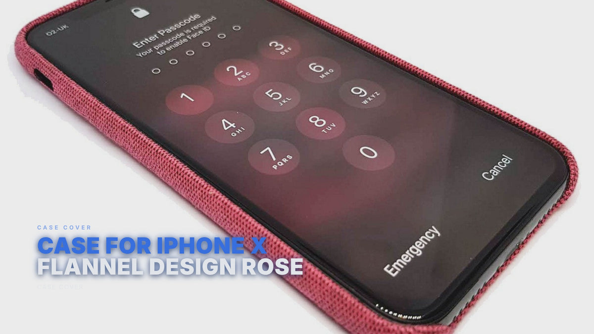 Case For iPhone X Flannel Design Rose Case Cover FoneFunShop