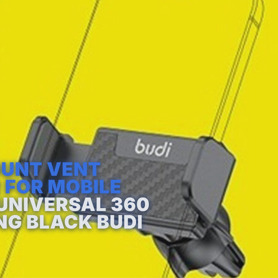 Car Mount Vent Holder For Mobile Phone Universal 360 Rotating Black Budi Budi FoneFunShop