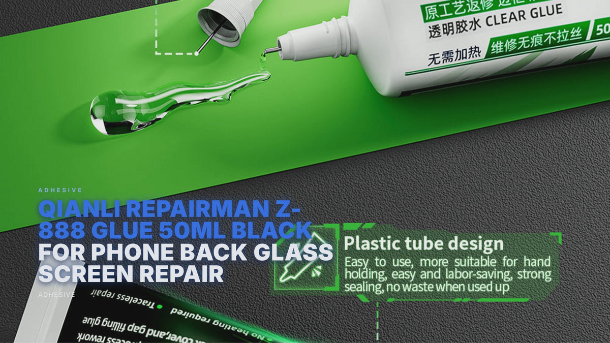 QianLi Repairman Z-888 Glue 50ML Black Adhesive For Phone Back Glass Screen Repair Adhesive FoneFunShop