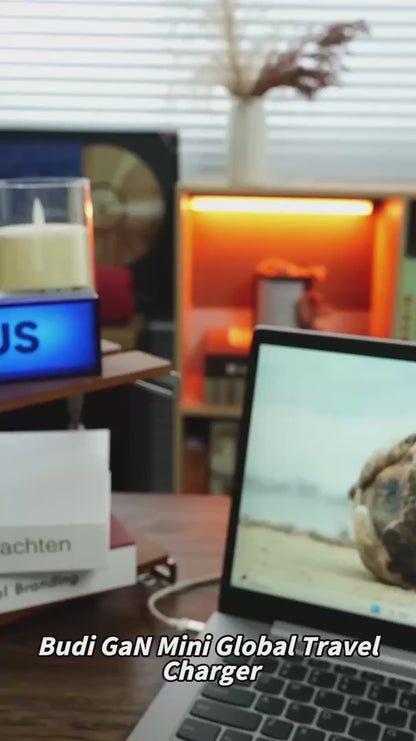 33W Dual Usb-C PD Gan Mini Global Travel Charger - Fast Charging Budi FoneFunShop