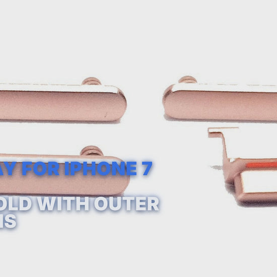 Sim Tray For iPhone 7 in Rose Gold With Outer Buttons Sim Tray FoneFunShop
