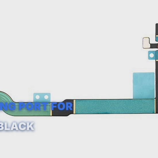 Charging Port For iPhone X Flex Black Charging Port FoneFunShop