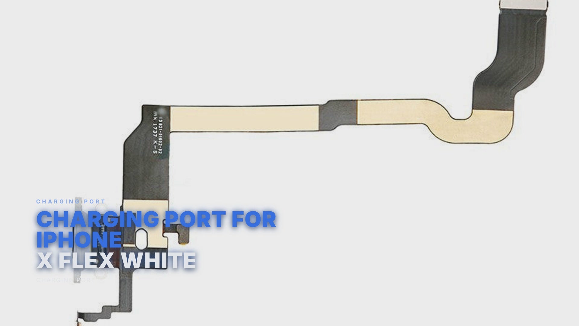 Charging Port For iPhone X Flex White Charging Port FoneFunShop