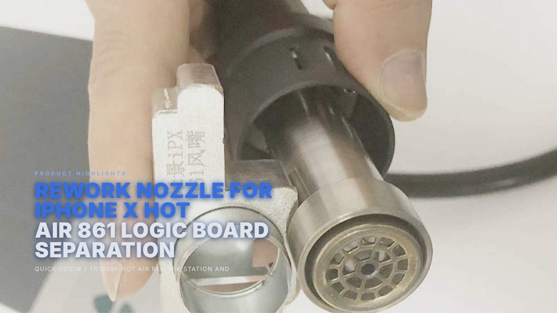 Rework Nozzle For iPhone X Hot Air 861 Logic Board Separation FoneFunShop