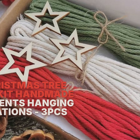DIY Christmas Tree Craft Kit Handmade Ornaments Hanging Decorations - 3PCS Christmas FoneFunShop