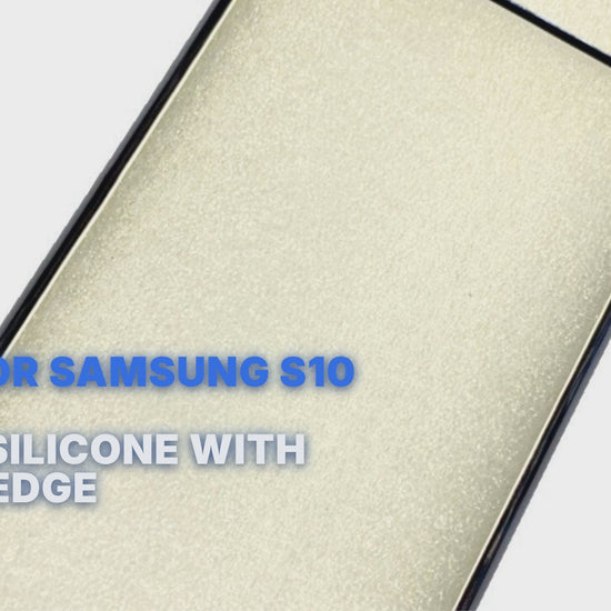 Case For Samsung S10 G973F Clear Silicone With Black Edge Case Cover FoneFunShop