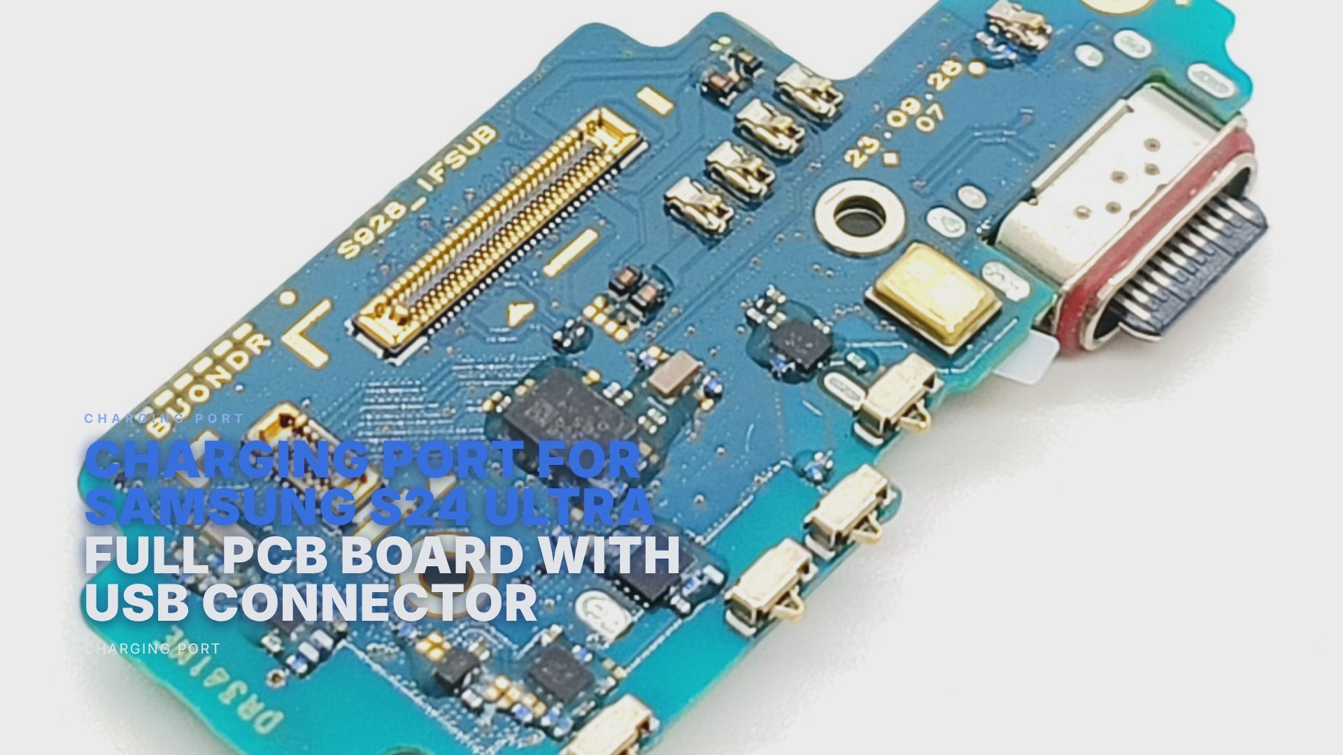 Charging Port For Samsung S24 Ultra SM-S928B Full PCB Board With USB Connector Charging Port FoneFunShop