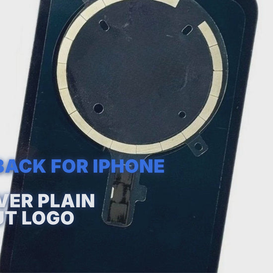 Glass Back For iPhone 17 Pro Silver Plain Without Logo Rear Glass FoneFunShop