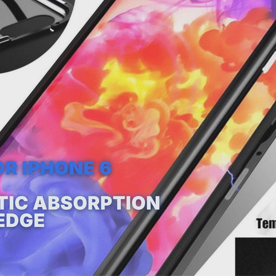 Case For iPhone 6 White Magnetic Absorption Metal Edge Case Cover FoneFunShop