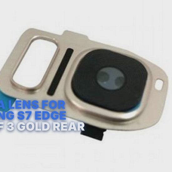 Camera Lens For Samsung S7 Edge Pack Of 3 Gold Rear Cover Camera FoneFunShop