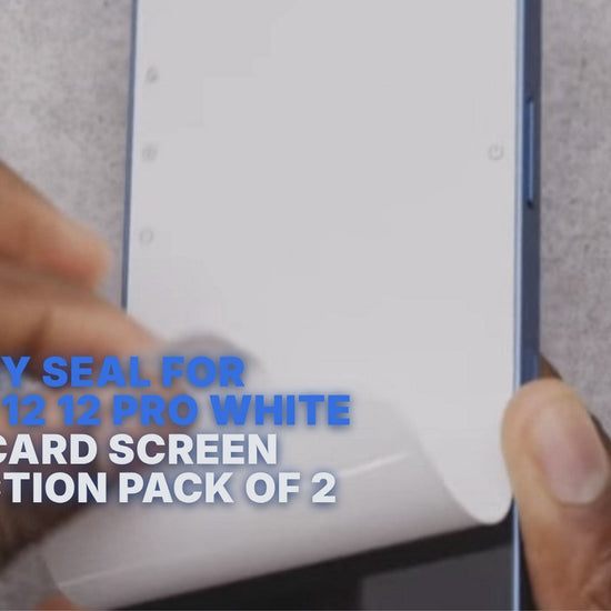 Factory Seal For iPhone 12 12 Pro White Paper Card Screen Protection Pack of 2 Factory seal FoneFunShop