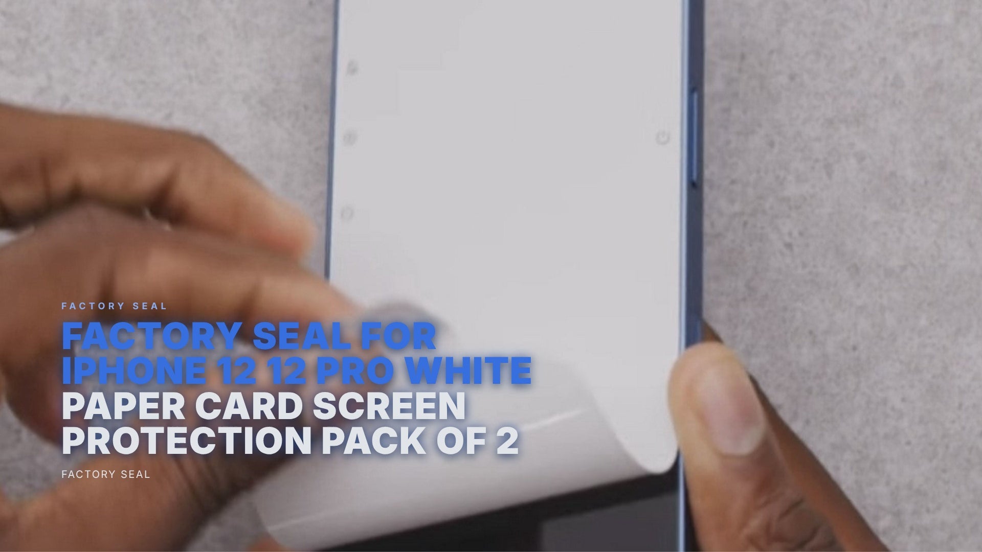 Factory Seal For iPhone 12 12 Pro White Paper Card Screen Protection Pack of 2 Factory seal FoneFunShop