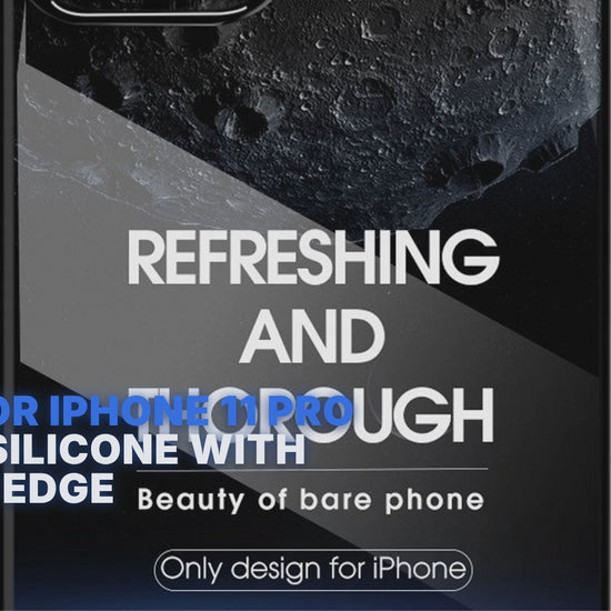 Case For iPhone 11 Pro Clear Silicone With Purple Edge Case Cover FoneFunShop