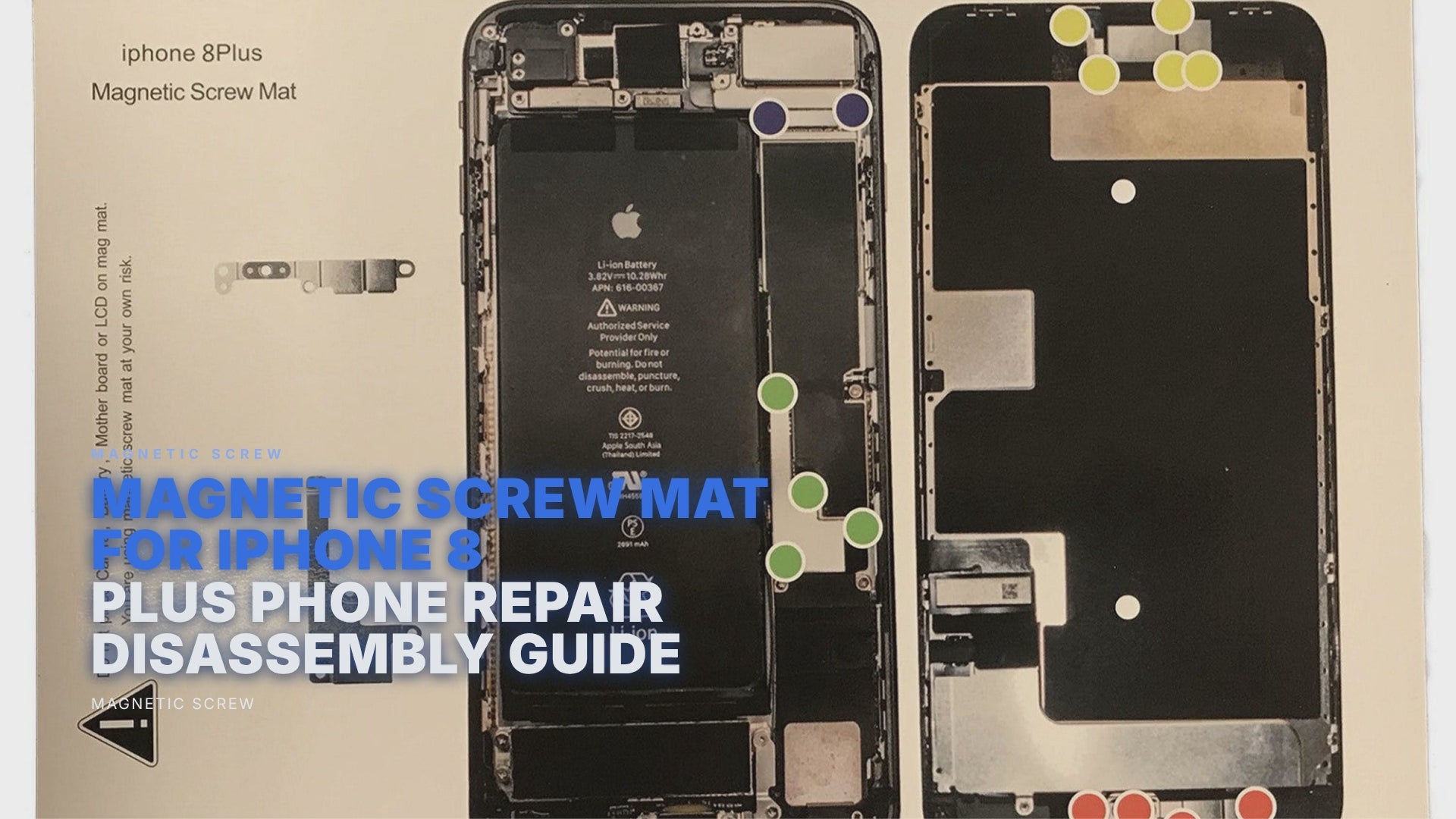 Magnetic Screw Mat For iPhone 8 Plus Phone Repair Disassembly Guide Magnetic Screw FoneFunShop