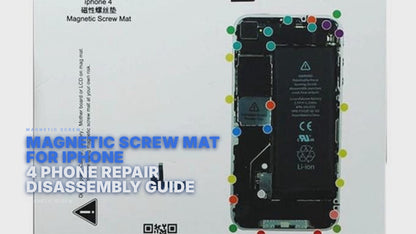 Magnetic Screw Mat For iPhone 4 Phone Repair Disassembly Guide Magnetic Screw FoneFunShop