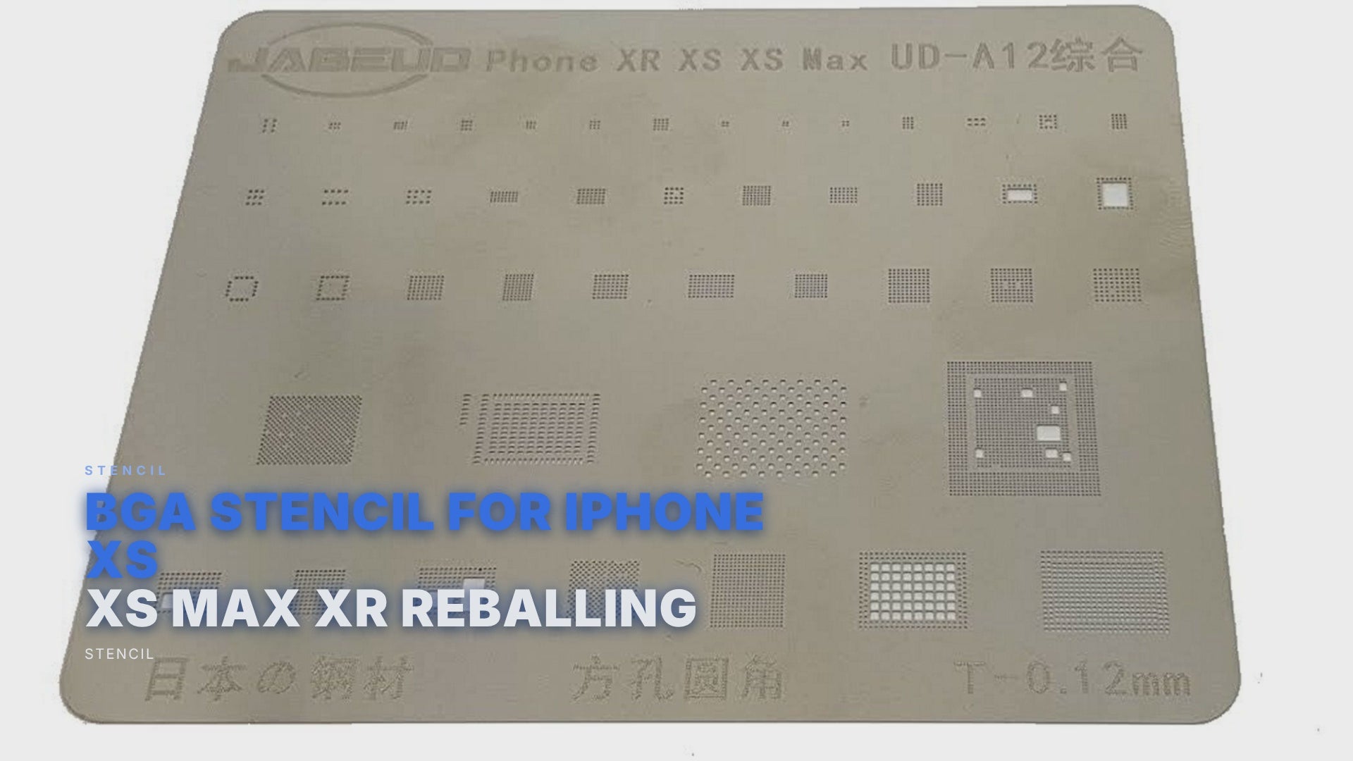 BGA Stencil For iPhone XS XS MAX XR Reballing Stencil FoneFunShop