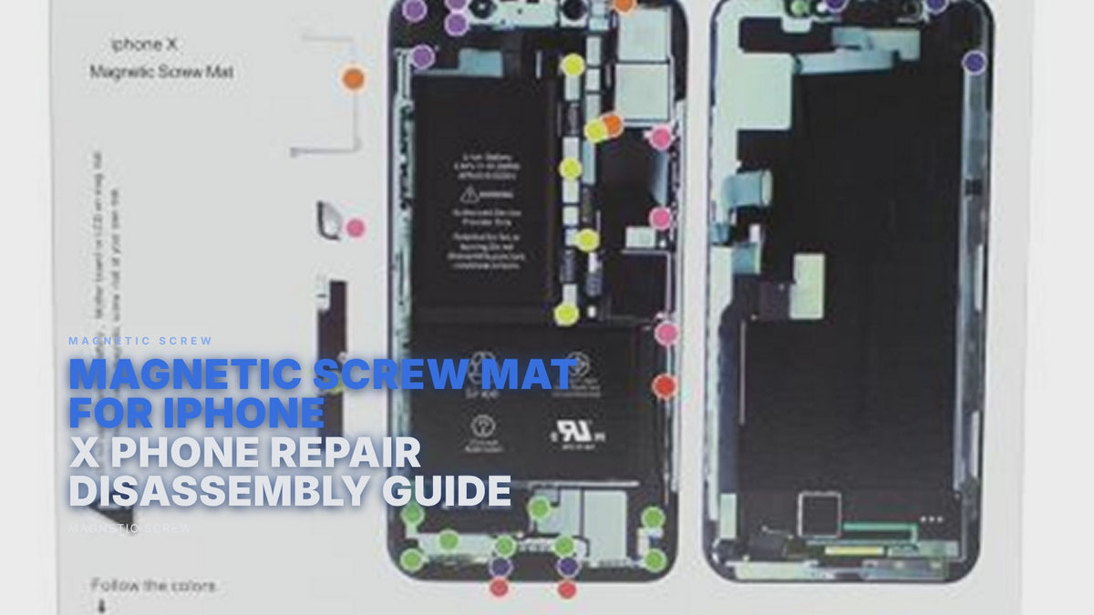 Magnetic Screw Mat For iPhone X Phone Repair Disassembly Guide Magnetic Screw FoneFunShop