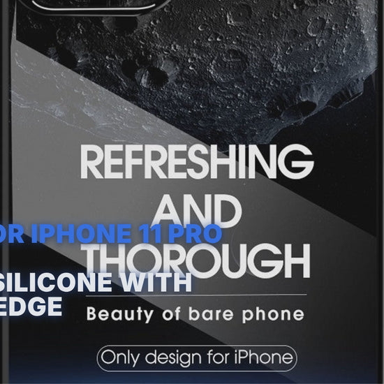 Case For iPhone 11 Pro Max Clear Silicone With Silver Edge Case Cover FoneFunShop