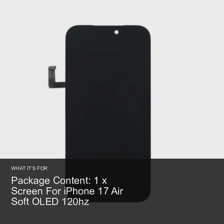 Screen For iPhone 17 Air Soft OLED 120hz OLED Screen FoneFunShop