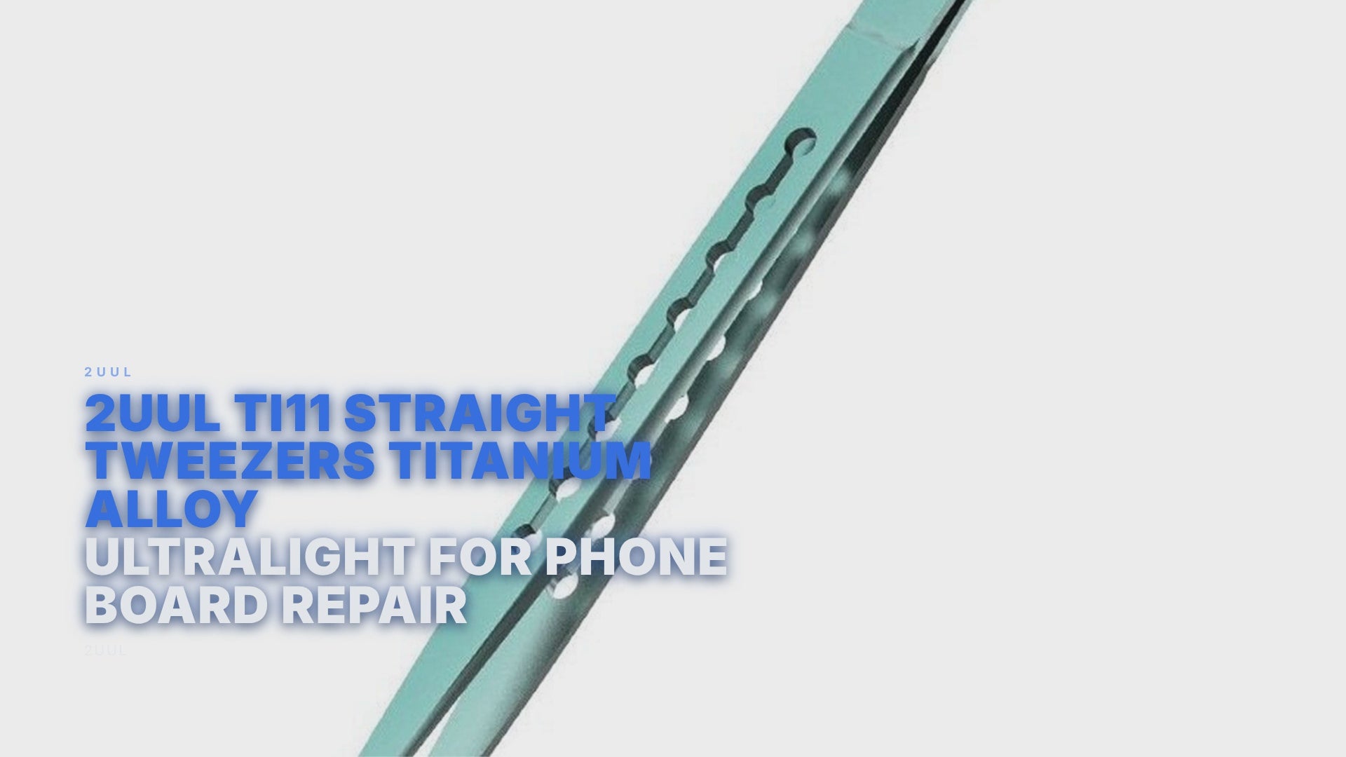 2UUL Ti11 Straight Tweezers Titanium Alloy Ultralight For Phone Board Repair 2uul FoneFunShop