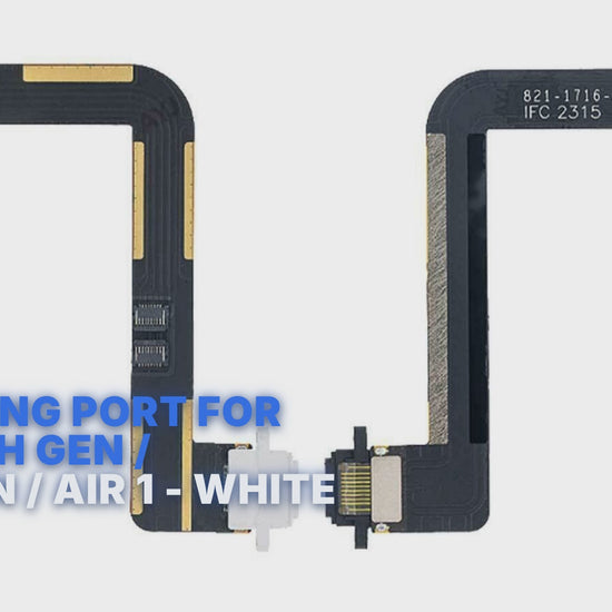 Charging Port For iPad 5th Gen / 6th Gen / Air 1 - White Charging Port FoneFunShop