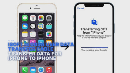 iSoft IS 003A User Data Transfer Cable Transfer Data For iPhone to iPhone Cable FoneFunShop