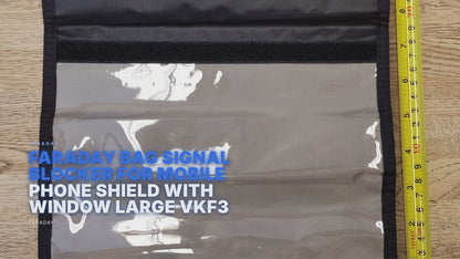 Faraday Bag Signal Blocker For Mobile Phone Shield With Window Large VKF3 Faraday FoneFunShop