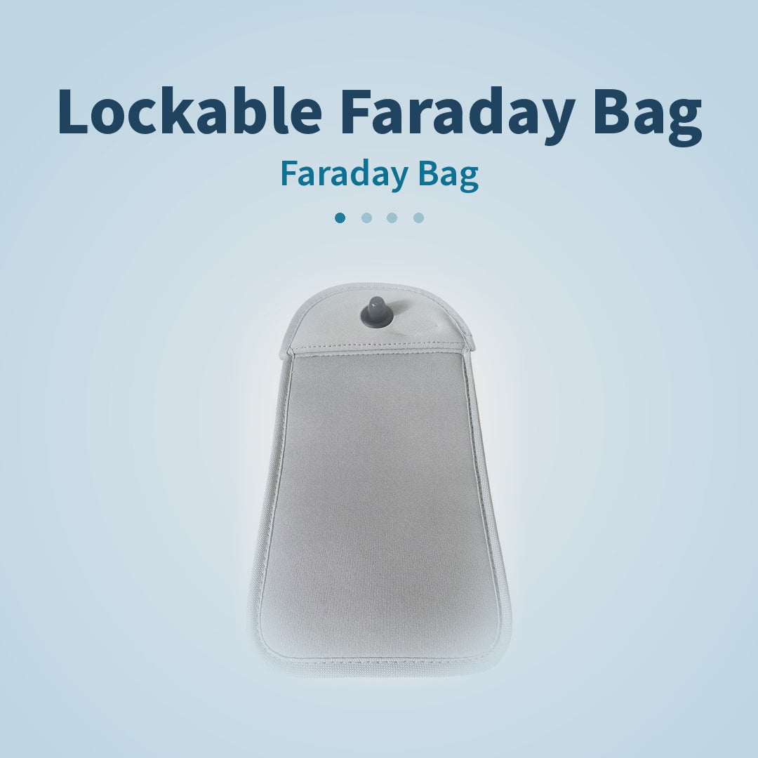 Lockable Faraday Bag For Mobile Phone With Magnetic Security Lock Faraday Bag FoneFunShop