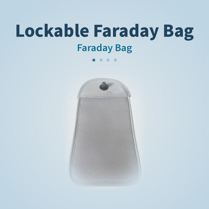 Lockable Faraday Bag For Mobile Phone With Magnetic Security Lock Faraday Bag FoneFunShop