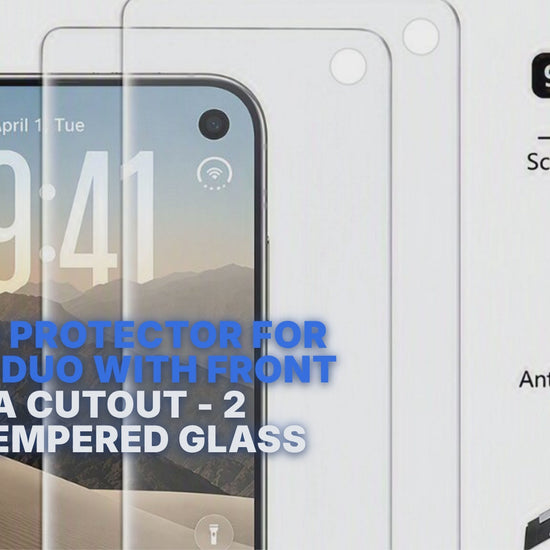 Screen Protector For iPhone Duo With Front Camera Cutout - 2 Pack Tempered Glass Screen Protector FoneFunShop