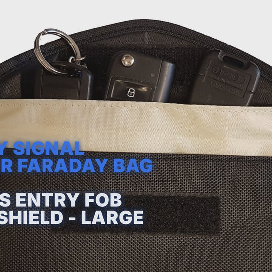 Car Key Signal Blocker Faraday Bag For Keyless Entry Fob Guard Shield - Large Faraday FoneFunShop