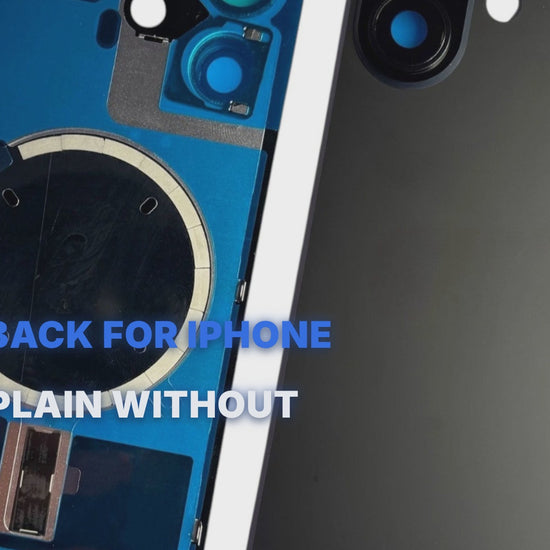 Glass Back For iPhone 17 Black Plain Without Logo Rear Glass FoneFunShop