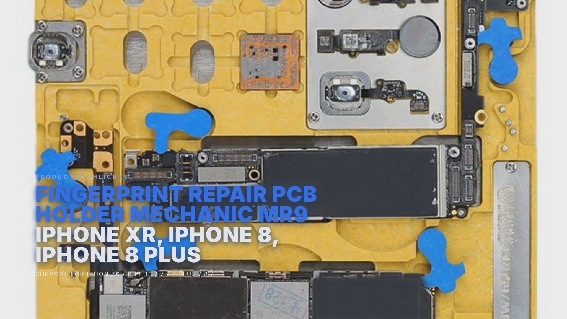 Fingerprint Repair PCB Holder Mechanic MR9 Logicboard for iPhone XR, iPhone 8, iPhone 8 Plus FoneFunShop