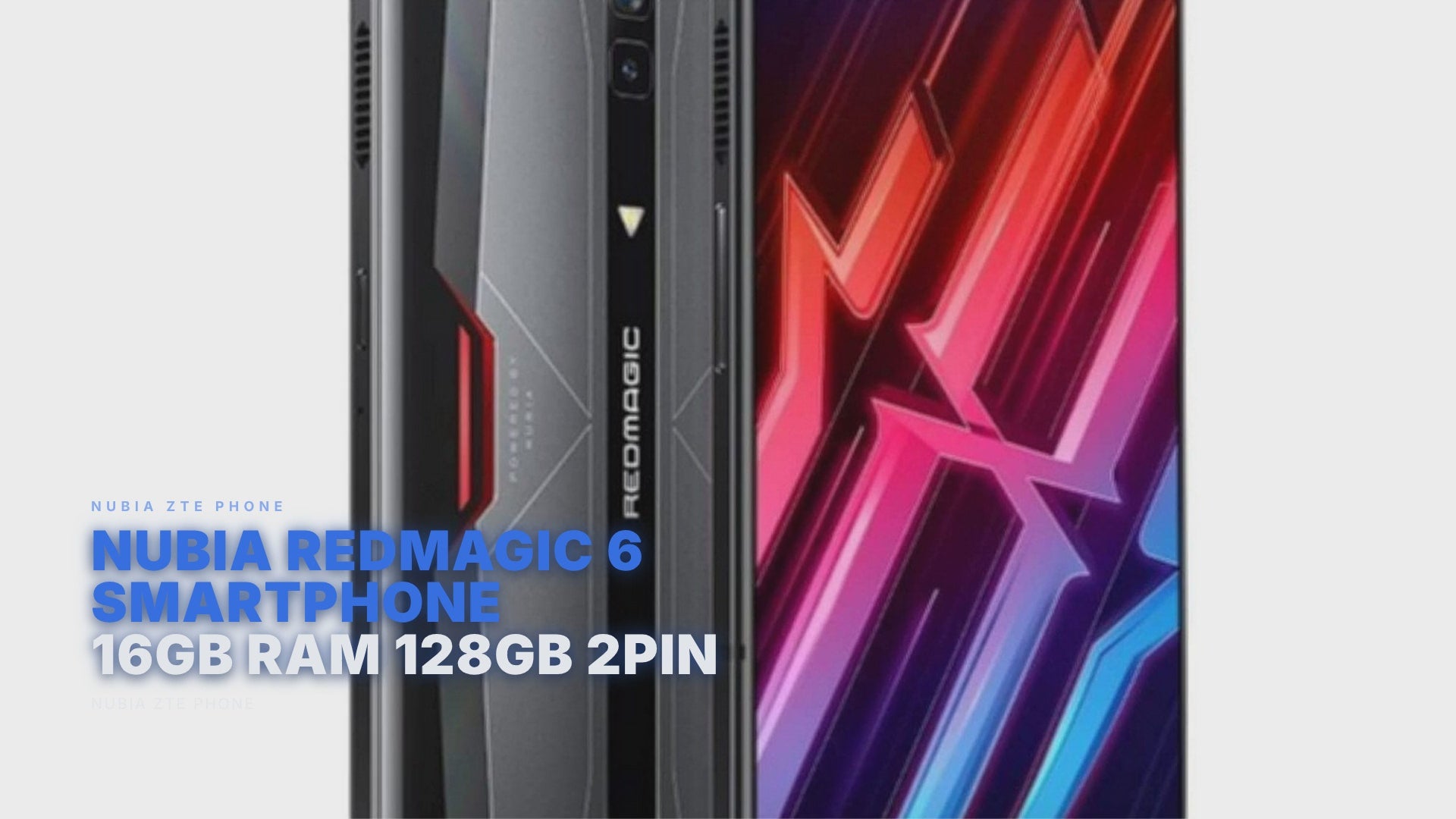 Nubia REDMAGIC 6 Smartphone 16GB RAM 128GB 2PIN Nubia ZTE Phone FoneFunShop