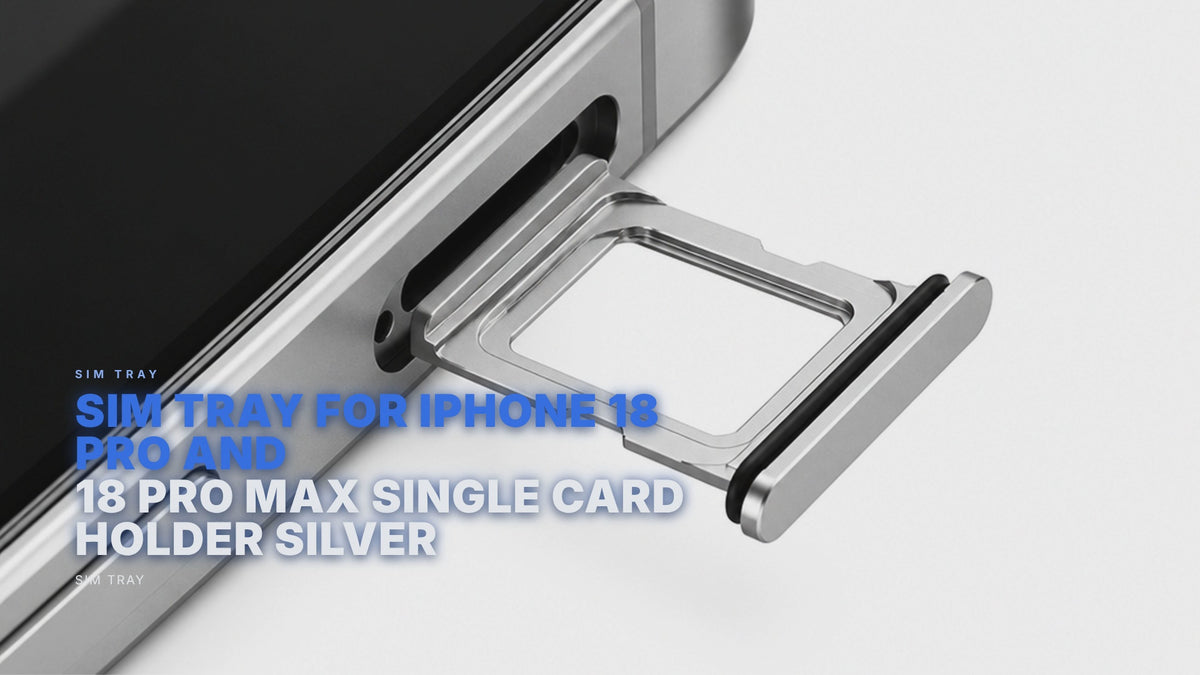 Sim Tray For iPhone 18 Pro and 18 Pro Max Single Card Holder Silver Sim Tray FoneFunShop