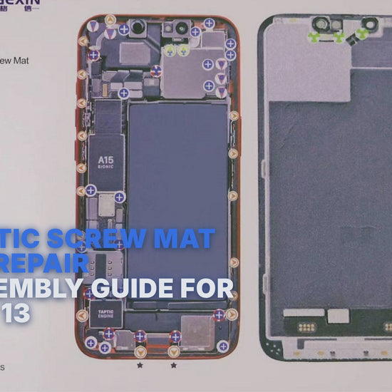Magnetic Screw Mat Phone Repair Disassembly Guide For iPhone 13 Magnetic Screw FoneFunShop