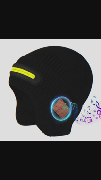 Warm Beanie Hat with Bluetooth Music Earphone LED Lights Hat FoneFunShop