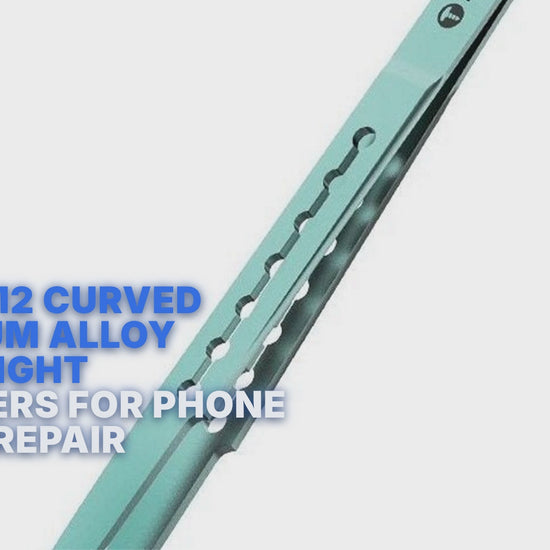 2UUL Ti12 Curved Titanium Alloy Ultralight Tweezers For Phone Board Repair 2uul FoneFunShop