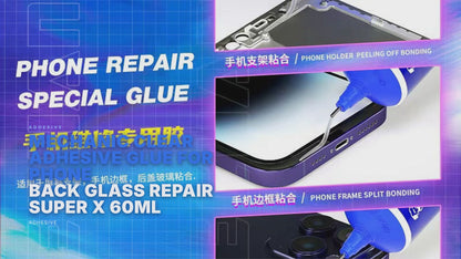 Mechanic Clear Adhesive Glue For Phone Screen Back Glass Repair Super X 60ml Adhesive FoneFunShop