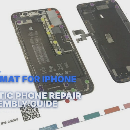 Screw Mat For iPhone XS Magnetic Phone Repair Disassembly Guide FoneFunShop