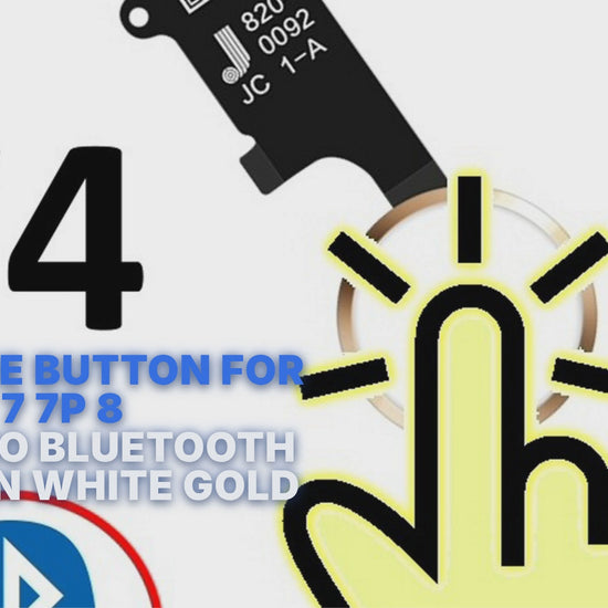 JC Home Button For iPhone 7 7P 8 8P V4 NO BLUETOOTH VERSION White Gold Jc id FoneFunShop