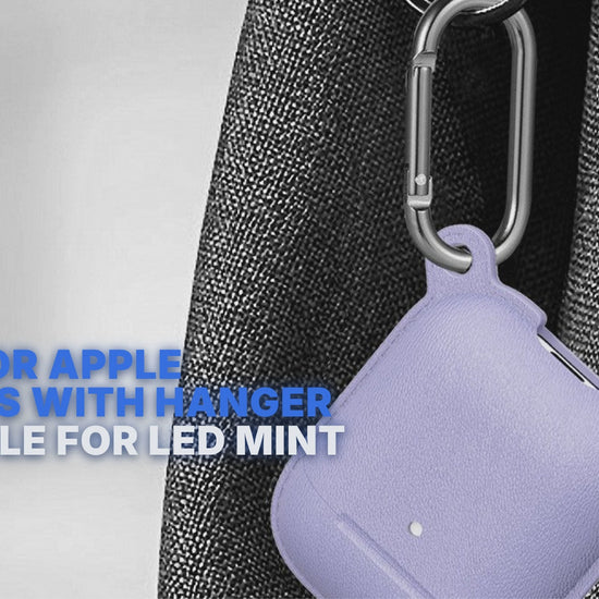 Case For Apple Airpods With Hanger And Hole For LED Mint Green Case Cover FoneFunShop