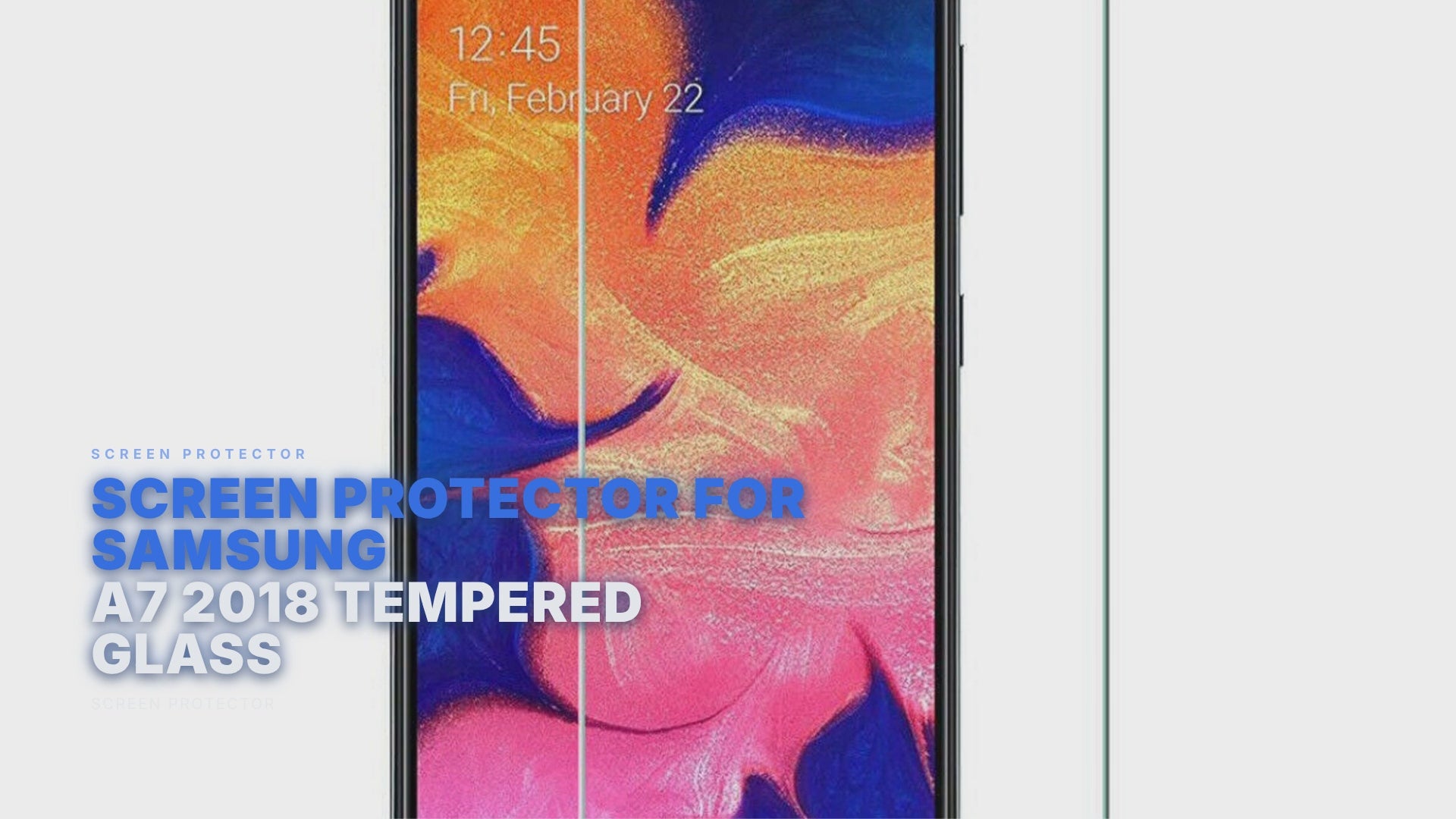 Screen Protector For Samsung A7 2018 Tempered Glass Screen Protector FoneFunShop